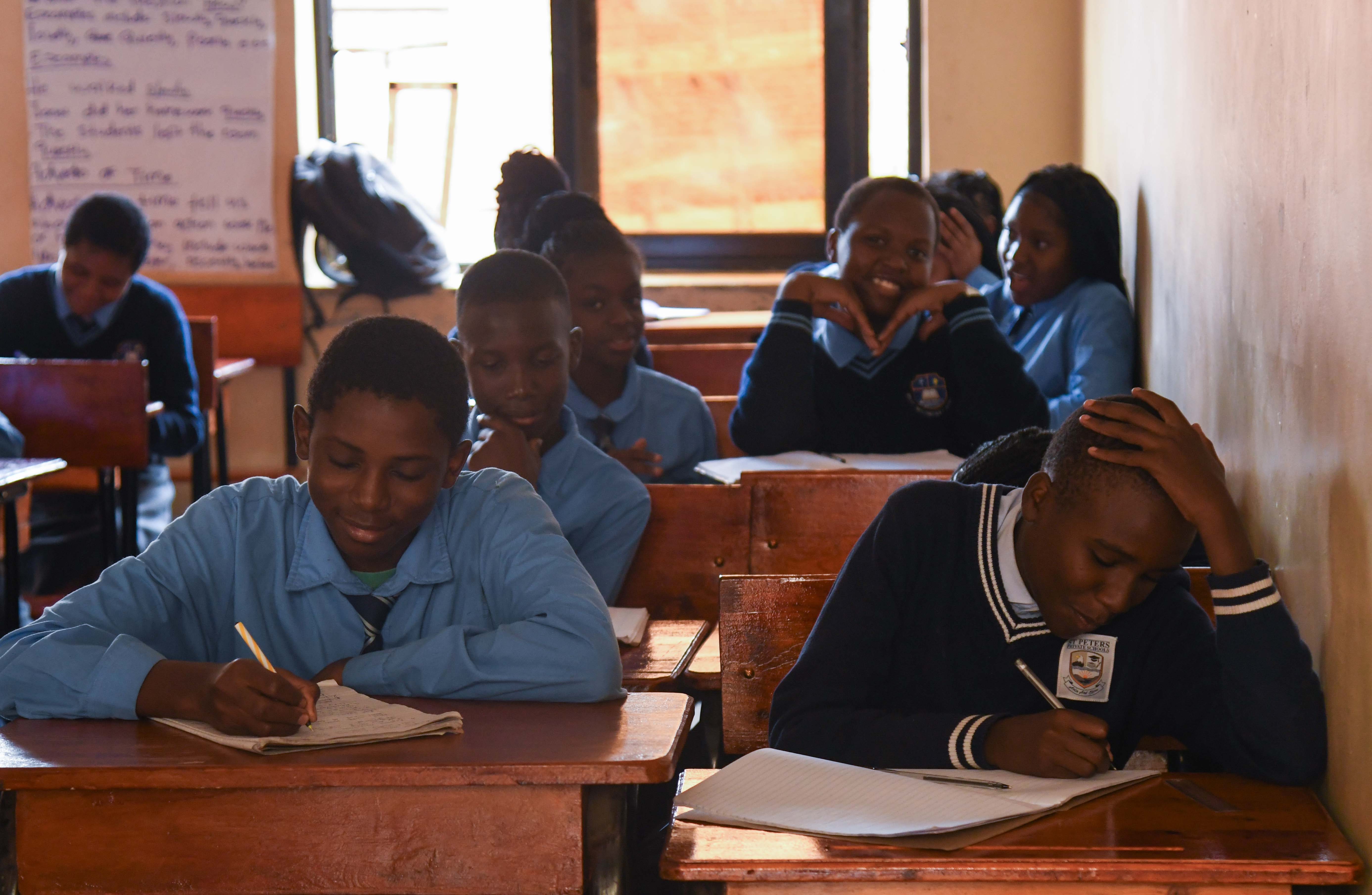 Students learning
